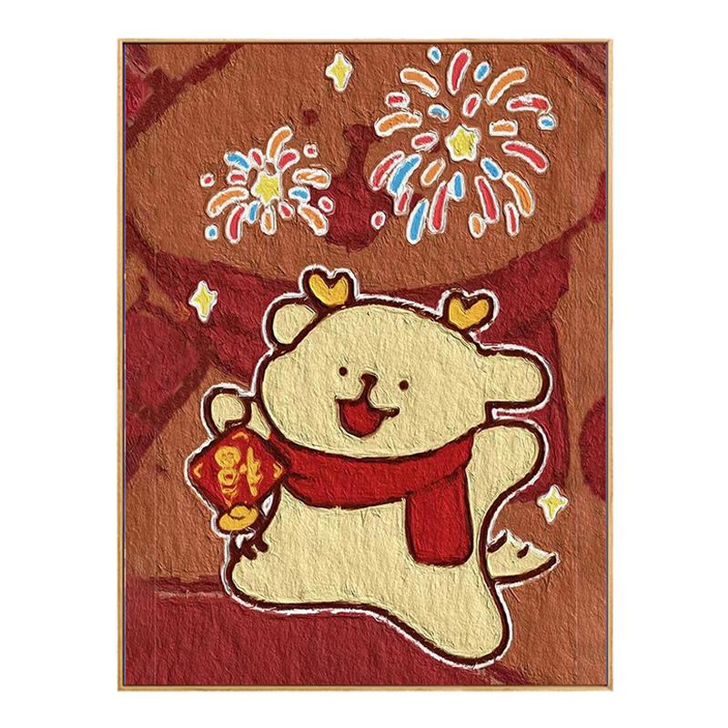 diy数字油画丙烯手绘画画礼物