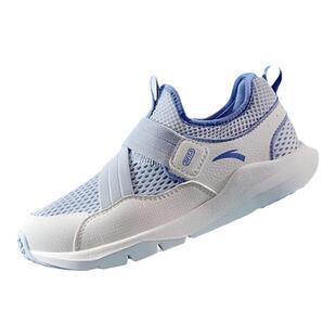 安踏儿童跑鞋2026夏季新款男女童鞋一脚蹬网面透气跑步鞋运动休闲