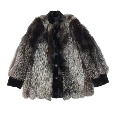 原创冬季皮毛一体皮草男装外套