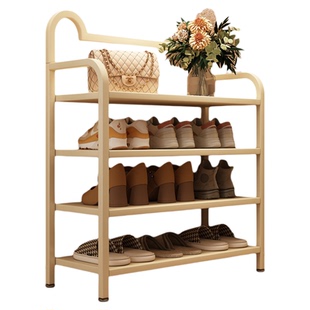 鞋架小窄门口多层儿童宝宝鞋架入户玄关奶油风碳钢简易鞋子收纳柜