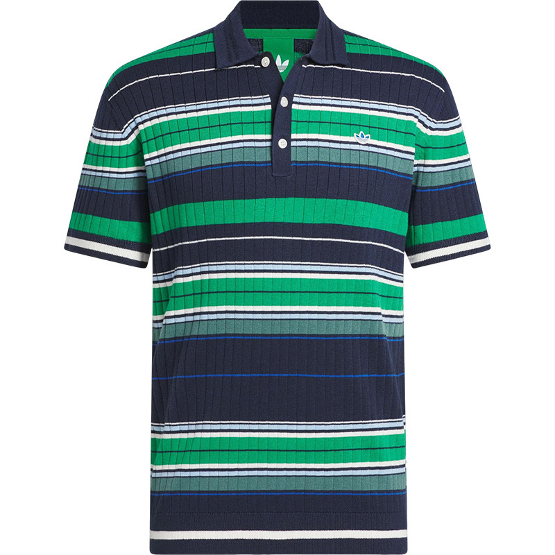 Adidas/阿迪达斯正品三叶草男士翻领高尔夫针织条纹POLO衫JW9861