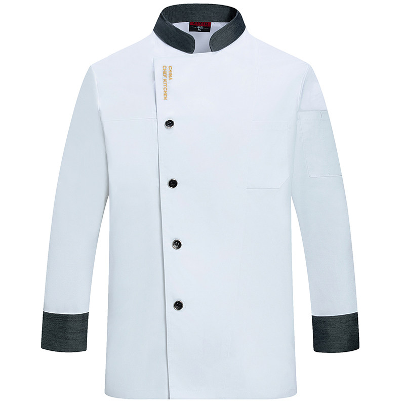 职业厨师服长袖男订制厨房工装后厨专用餐饮厨师工作服短袖女透气