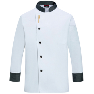 职业厨师服长袖男定制厨房工装后厨专用餐饮厨师工作服短袖女透气