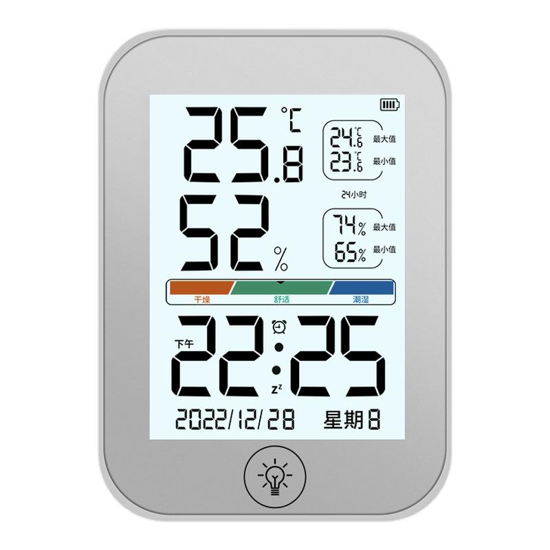 温湿度计室内家用精准婴儿房电子数显湿温度表高精度时间日期