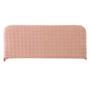 加厚云朵绒床头套罩公主风2026新款全包万能实木床头靠背防尘套罩