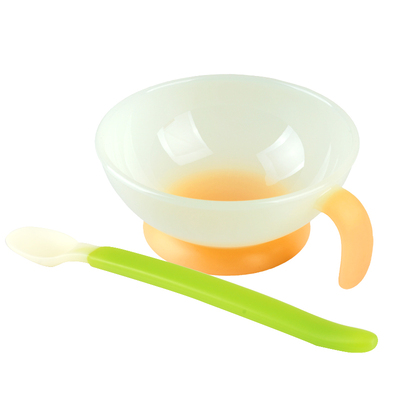 日本儿童餐具带手柄辅食碗可微波