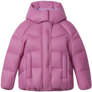 【泡芙亲子款】波司登儿童羽绒服女宝25冬新款短款加厚保暖防寒服