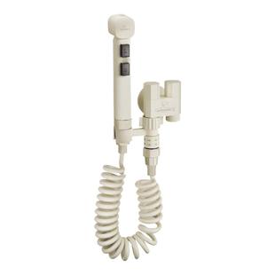 潜水艇马桶伴侣奶油风冲洗喷枪三通角阀全铜卫生间高压水枪白色