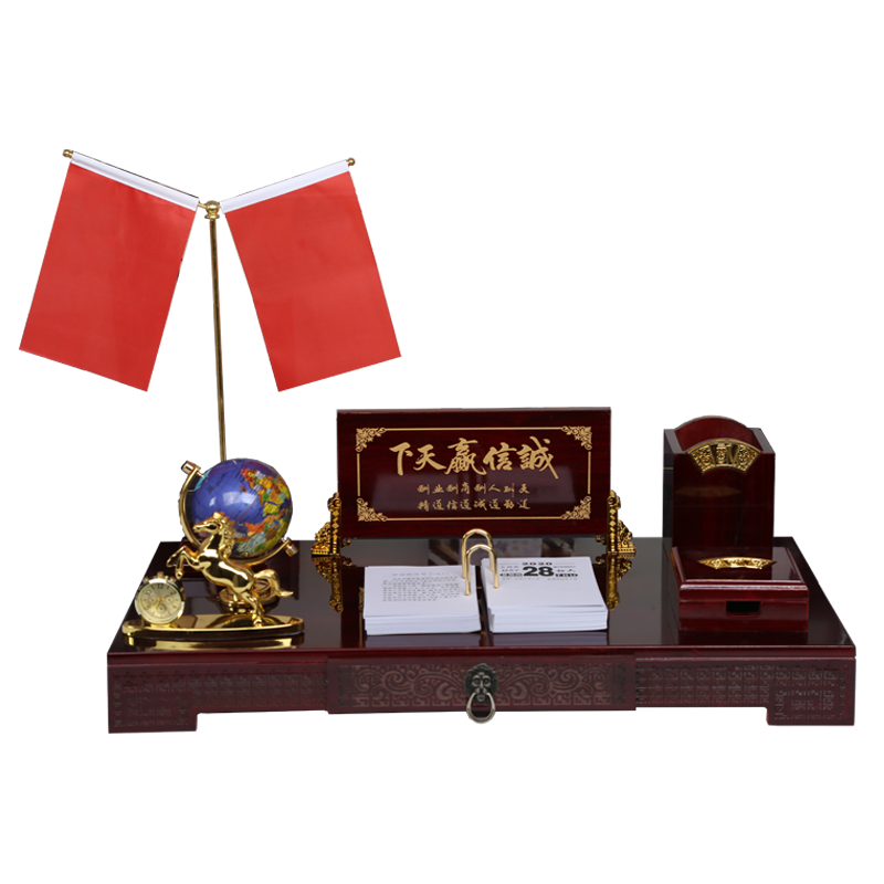 高档笔筒招财桌面摆件送领导礼品