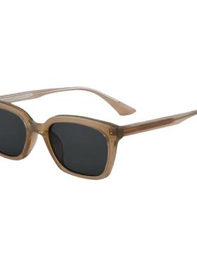 方形复古茶色男女王嘉尔同款墨镜