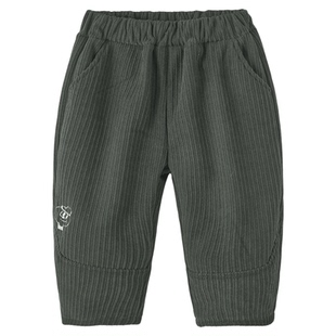 男童裤子冬季加绒小男孩棉裤冬款加厚宝宝休闲裤保暖童装儿童冬装