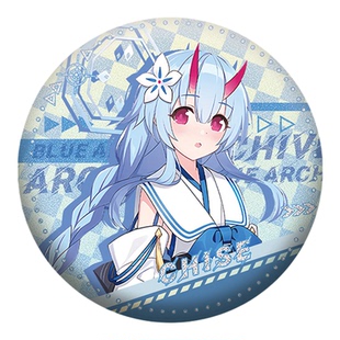 10月新款枣伊吕波徽章双闪吧唧胸针58mm自印谷子蔚蓝档案游戏周边