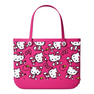 海滩包eva印花洞洞包.大容量收纳手提包防水耐磨游泳包印花沙滩包