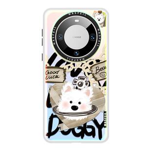 ANGYING × 爱心西高地适用华为Mate80Promax手机壳磁吸带支架新款mate60时尚mete70保护套mt30高级感全包女