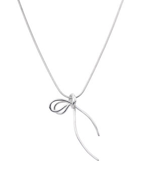 顺庆银楼S925女蝴蝶结项链