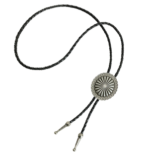 镀银波洛扣bolo tie领带 美式复古阿美咔叽美国西部牛仔衬衫领绳