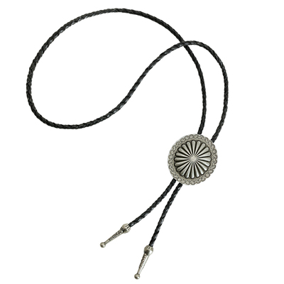 美式复古白铜波洛扣bolotie领绳