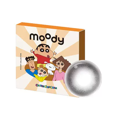 moody美瞳月抛疯狂动物城2合作冷泡乌龙茶清透彩色隐形眼镜2片