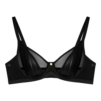 DonnaForte超薄立体皮革内衣舒适软圈大胸显小文胸|Paloma Edgy