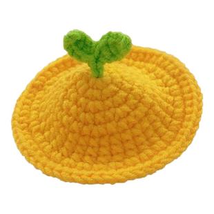 可爱手工毛线钩织小帽子发夹小清新豆苗帽子毛线发卡宝宝百搭发饰