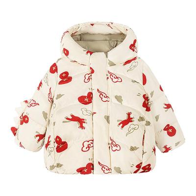 迷你巴拉宝宝新中式拒水羽绒服