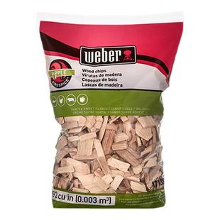 Weber威焙烟熏炉木片木屑木块苹果木烧烤木炭烧烤炉烤肉配件户外