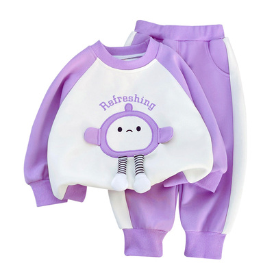 女宝宝时尚卫衣套装春秋