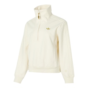 阿迪达斯女2026马年新年款三条杠运动套装卫衣套头衫 KT0725 3135