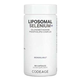 Codeage进口脂质体硒+磷脂复合物微量矿物质胶囊膳食补充剂免疫携