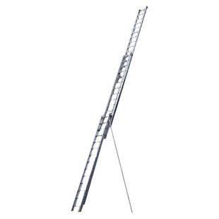 6米8米12米15米3节伸缩梯子三联升降梯铝合金工程广告梯单面直梯