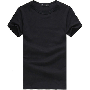 夏男加肥加大胖特大码特体超大肥佬8XL莱卡棉纯色圆通短袖T恤体恤