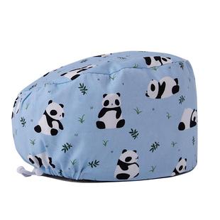 每田松紧款04帽手术室护士印花纯棉厨房口腔美容医生男女通用帽