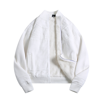 BOYUE帛跃费尔岛暗纹男毛衣外套