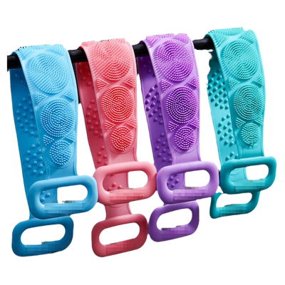 双面硅胶搓澡巾搓背神器男女士专用成人后背搓泥拉背条加长款澡巾