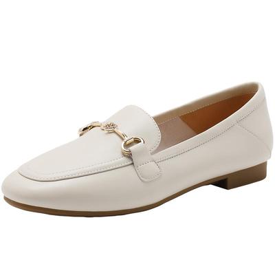 百丽女鞋子黑色小皮鞋24