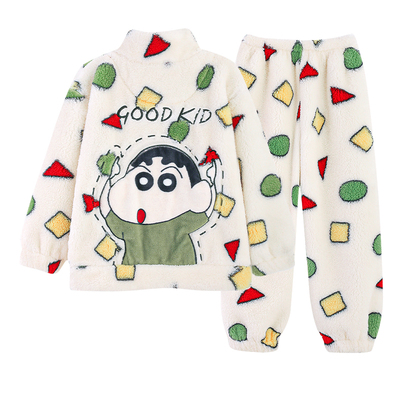 2025新款男童珊瑚绒加厚家居服