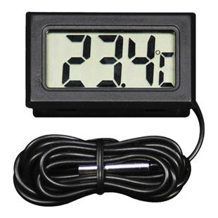 电子感应冷柜鱼缸里温度计空调室内数显冰箱温度表带探头鱼池水族