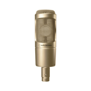铁三角AT2035金色直播电容录音唱歌直播专用大振膜话筒麦克风