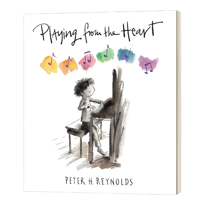 琴声如诉 英文原版 Playing from the Heart 纽约时报畅销书作者Peter H. Reynolds彼德 雷诺兹 精装儿童绘本 英文版 进口英语书籍