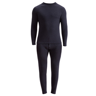 帕兰朵保暖内衣男款纯棉加绒加厚零下40度抗寒中高领秋衣秋裤套装