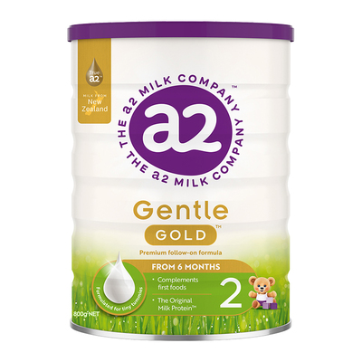 a2奶粉呵护金装GentleGold较大婴儿配方奶粉2段800g*2罐 6-12月