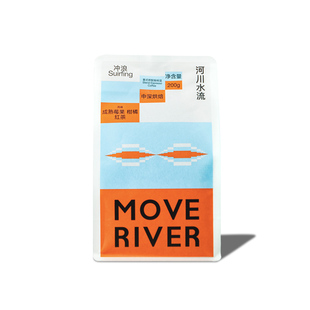 河川水流咖啡「冲浪」中深烘焙 精品意式 拿铁香醇 奶咖绝配 200g