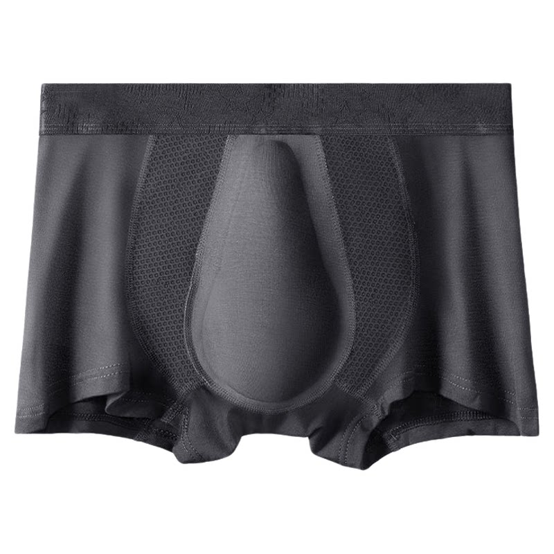 男士3D乳胶抗菌内裤男生运动四角短裤青年性感潮薄款透气平角裤衩