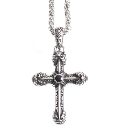 ROADLATIVE复古做旧十字架项链