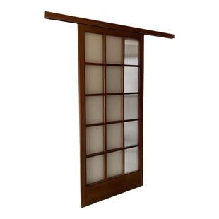 吊轨门推拉门谷仓门定制单扇厨房幽灵隐形门移门日式格子门实木门