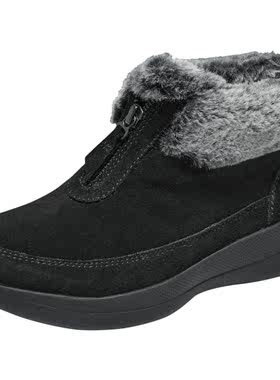 Skechers斯凯奇2023年冬季新款女士休闲靴雪地靴加绒保暖厚底棉鞋