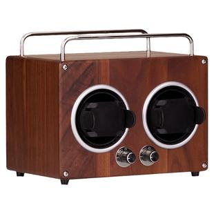 良白/极客摇表器/黑胡桃实木全自动机械手表摇摆转表器上弦链发条