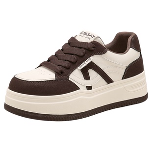 星期六厚底板鞋女款2025新款秋冬软底增高小白鞋百搭运动休闲女鞋