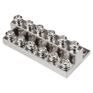 JDG接地排接线铜排4/6/8/10/12/14/16/20位双层端子排零地排铜块