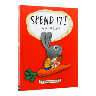 送音频英文原版进口小兔子学花钱系列A Moneybunny Book：Spend It怎么花钱 低幼亲子理财意识启蒙绘本好习惯培养成早教图画书